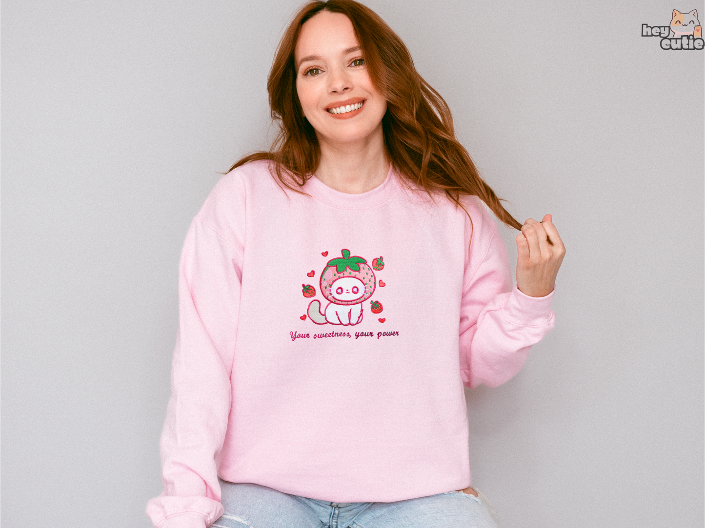 Strawberry Cat Sweatshirt