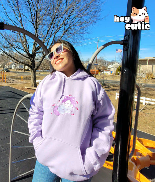 Cute Cat Purple Hoodie