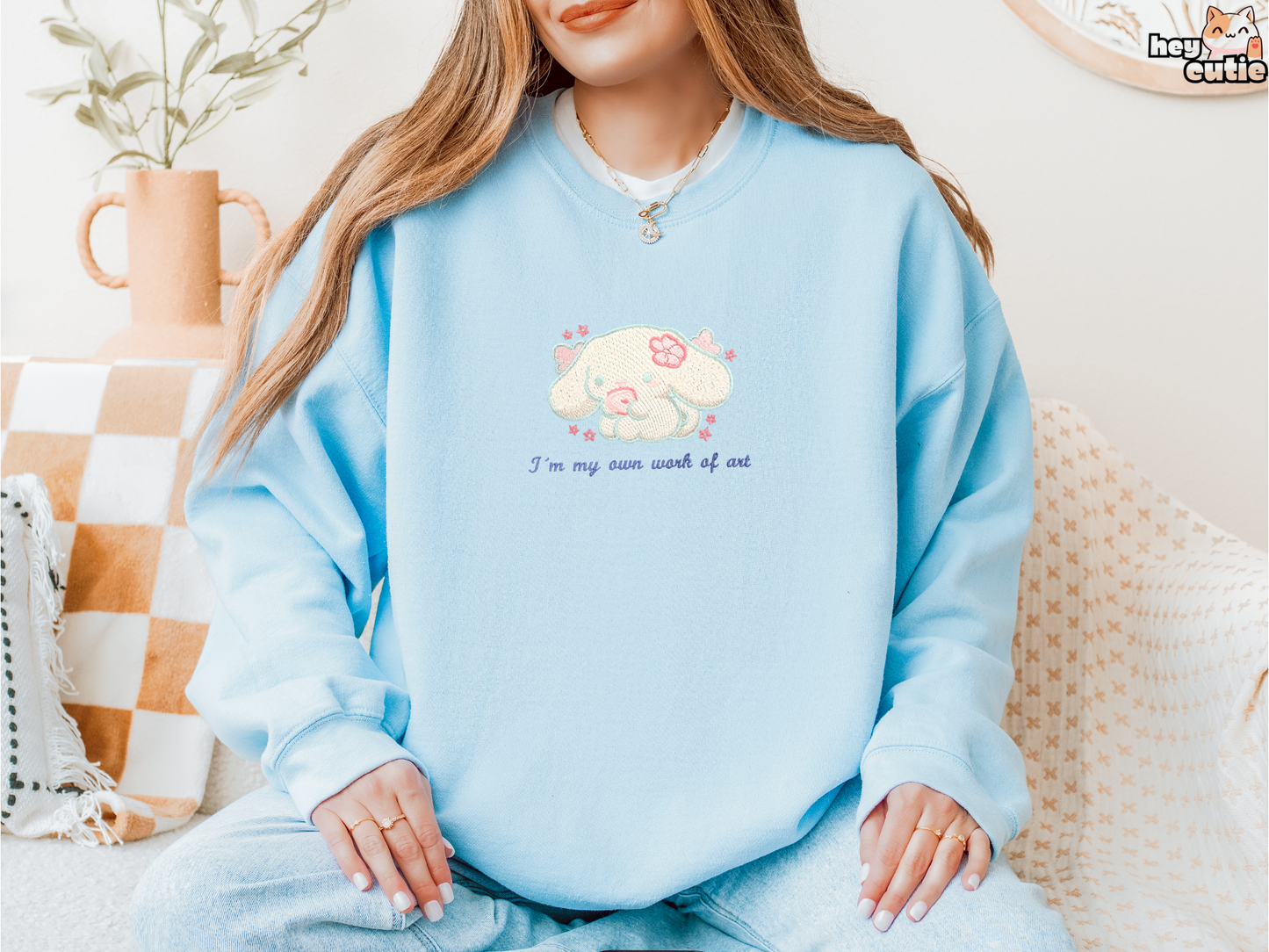 Cute Blue Bunny Hoodie